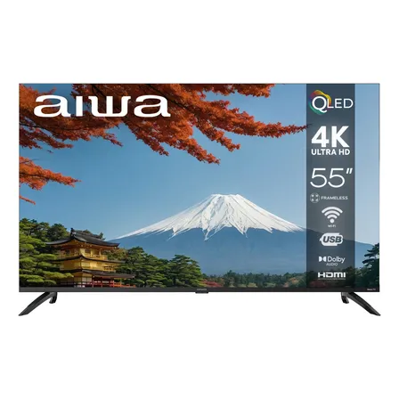 Pantalla Smart Tv Aiwa Roku 55 Pulgadas Qled 4k Ultra Hd
