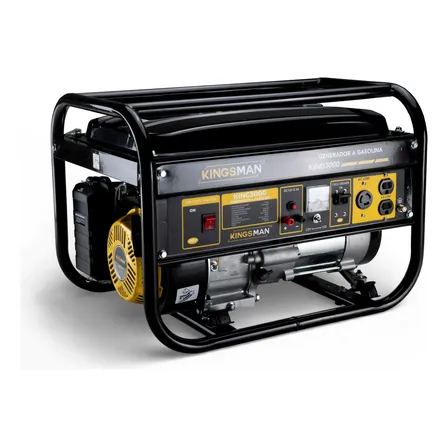 Generador Eléctrico Portátil 7.5 Hp 110 V + 220 V/3000w Kingsman, Ideal Para Uso Doméstico, Emergencias O Lugares Sin Conexión Luz. Compacto, Potente Y Silencioso Con Hasta 13 Horas De Funcionamiento
