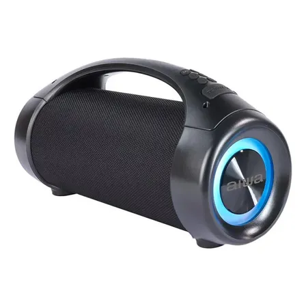 Bocina Portátil Aiwa Aws600bt Con Bluetooth Waterproof Negra Negro