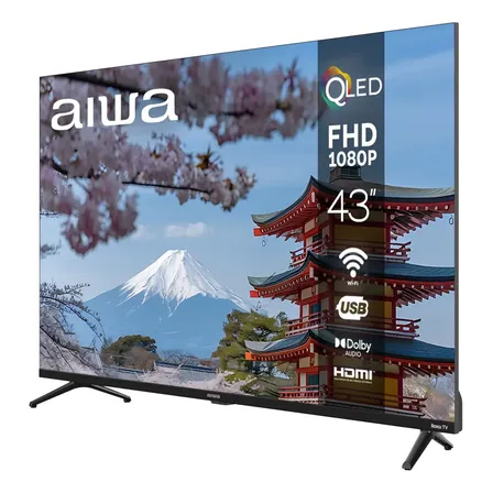 Pantalla Aiwa 43 Pulgadas Qled Full Hd Smart Tv Con Wifi