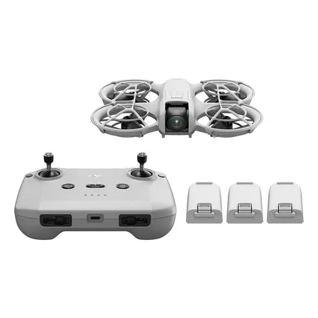 Dji Neo Pack Vuela Más, Dron Mini Con Cámara 4k Uhd Para Adultos, Foto De 12mp, 135 G Dron Que Vuela Siguiéndote, Despega Desde La Mano, Seguimiento De Objetivos, Quickshots, Vídeo Estabilizado Gris