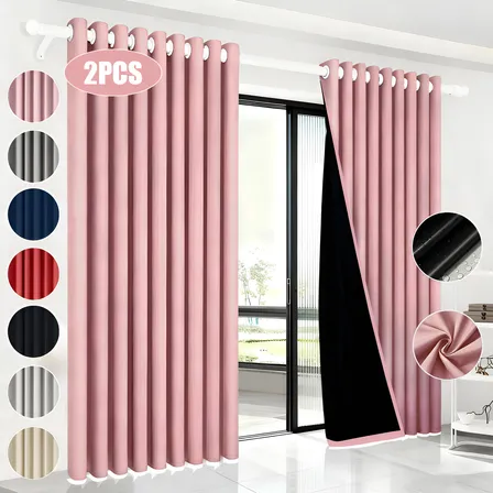 2 Panele Cortinas Blackout Para Ventana 270x215cm Habitacion
