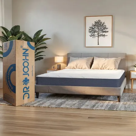 Colchon Matrimonial Basic Confort Espumas Certificadas En Caja Color Blanco