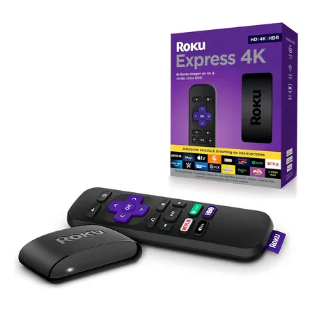 Roku Express 4k+ 3941r De Voz 4k Negro Con 1gb De Memoria Ram
