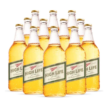 Cerveza Miller High Life 1×12 Bot 32oz