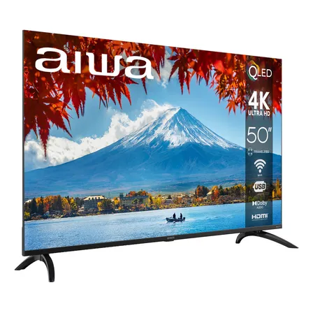 Pantalla Smart Tv Aiwa Roku 50 Pulgadas Qled 4k Ultra Hd