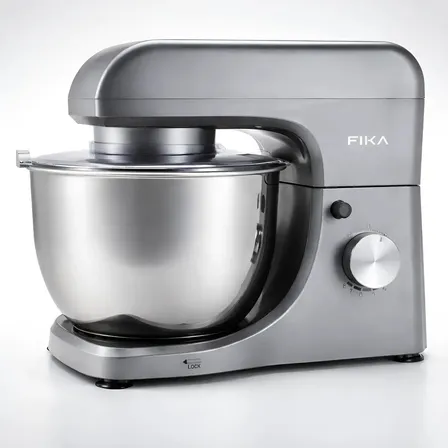 Batidora De Pedestal Planetaria Amasadora Fika 380w 4lt 8 Velocidades Color Gris 60hz